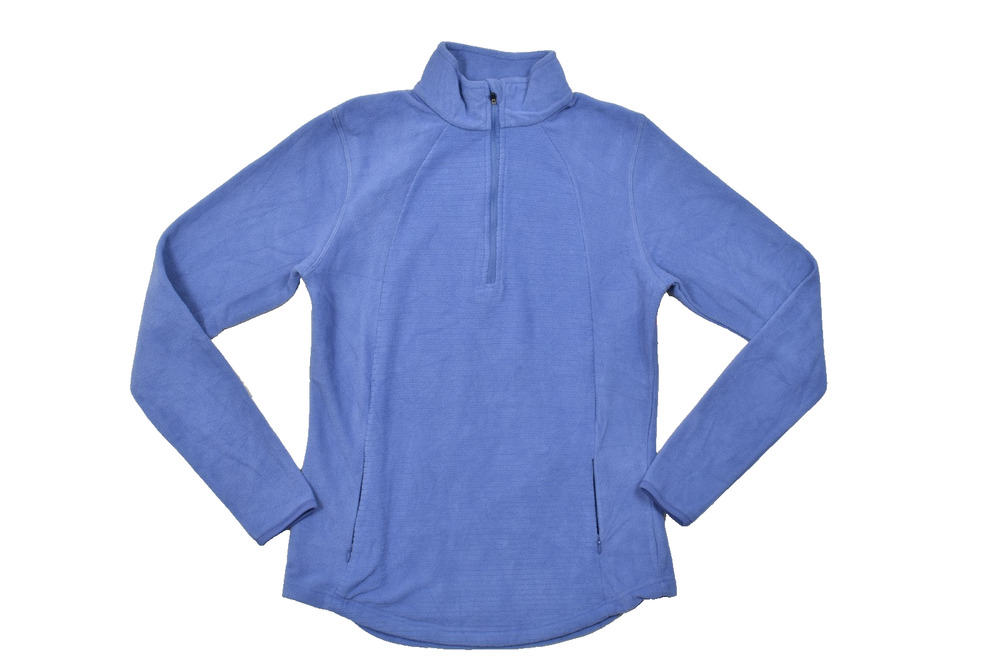 NEW BCG Womens Micro Fleece 1/2 Zip Top Marlin Purple Size S Small NWT